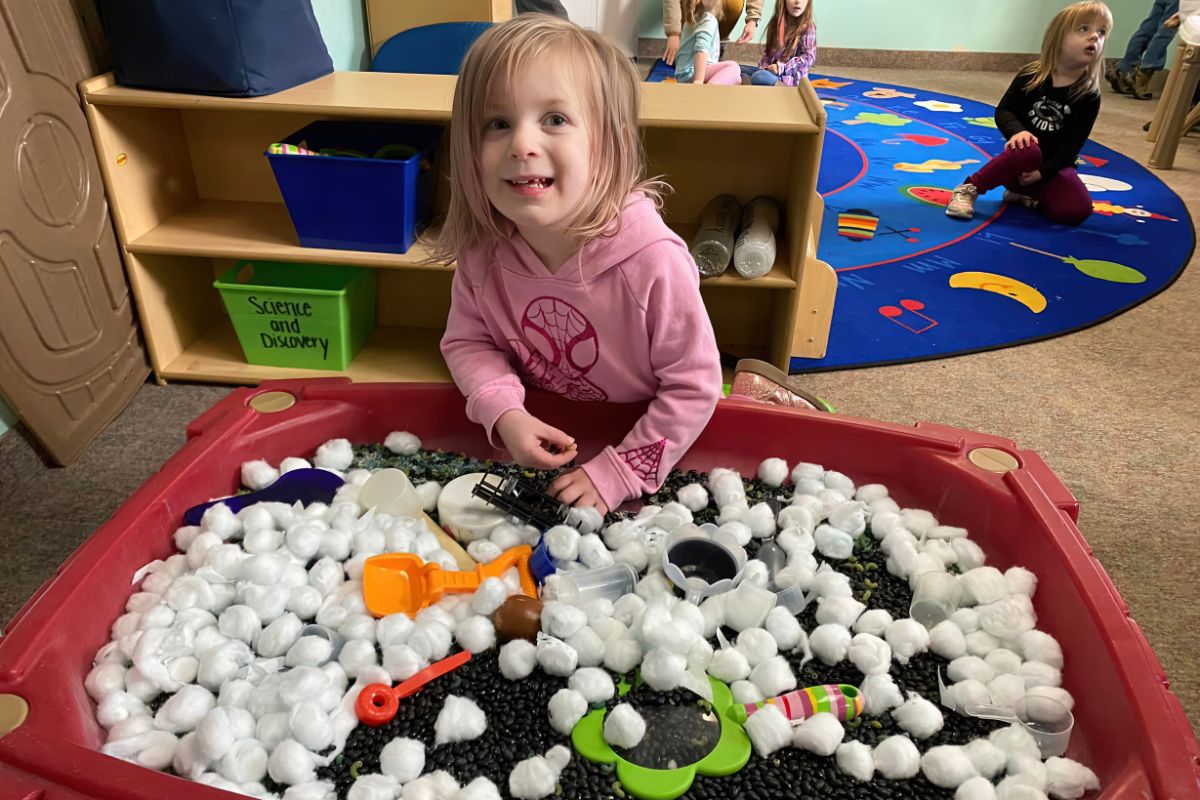 Children Use Shapes, Colors, & Textures In Exploratory Play
